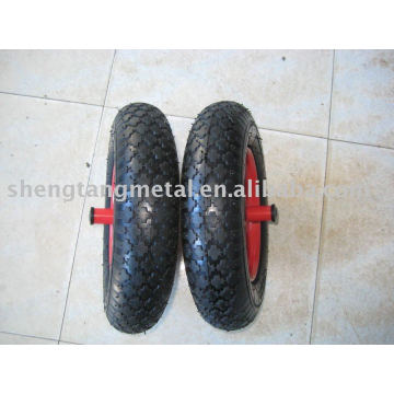 pneumatic rubber wheel 3.50/8